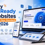 AI-ready website design in 2026 showing modern SEO optimization, mobile responsiveness, fast performance, and artificial intelligence integration for business growth.